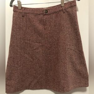Wool fully lined A-line skirt, US size 2.